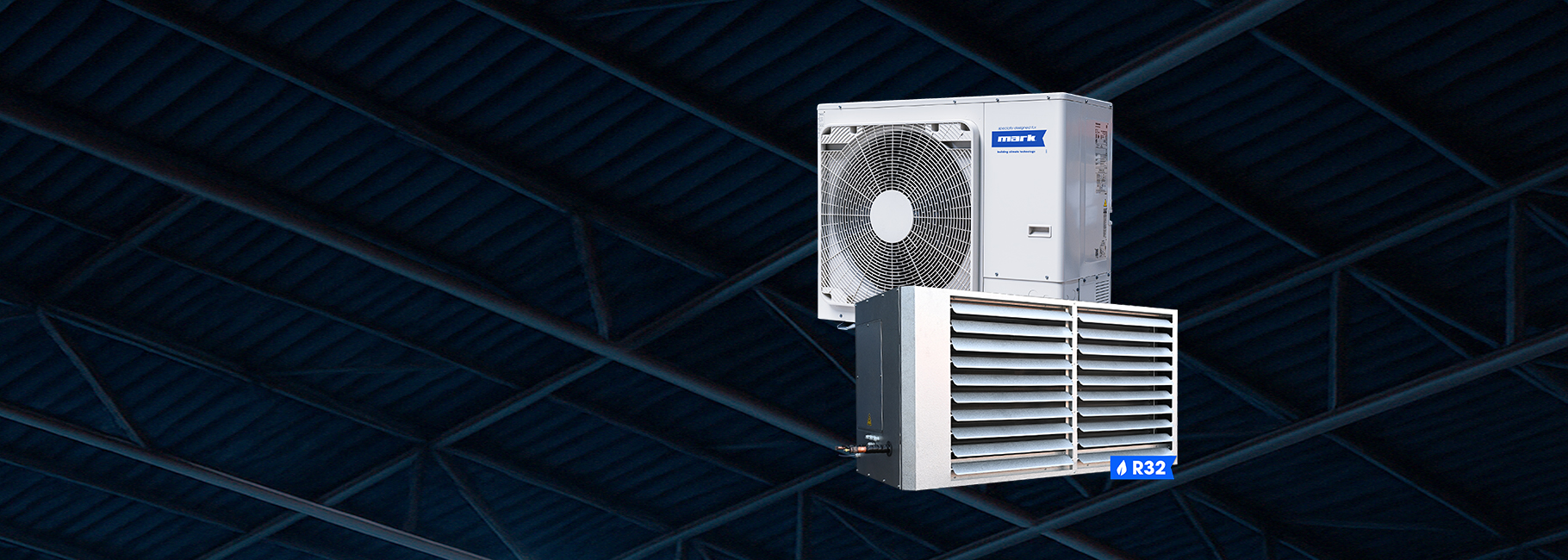 Mark Mistral MDX 30/60 heat pump system for energy-efficient heating and cooling